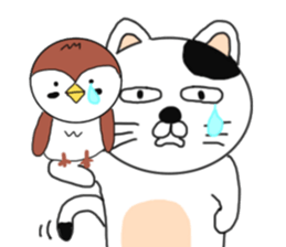 Cat and Sparrow first series sticker #6331824