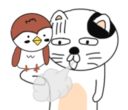 Cat and Sparrow first series sticker #6331825