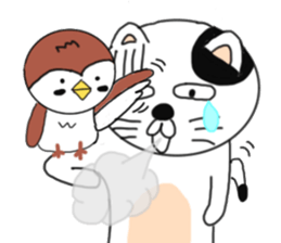 Cat and Sparrow first series sticker #6331827