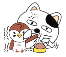 Cat and Sparrow first series sticker #6331830