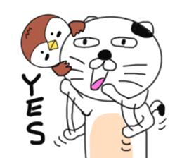 Cat and Sparrow first series sticker #6331836