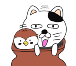 Cat and Sparrow first series sticker #6331837