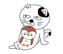 Cat and Sparrow first series sticker #6331843
