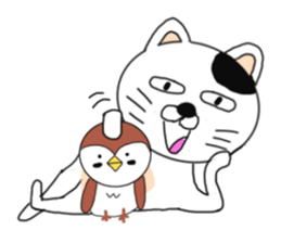 Cat and Sparrow first series sticker #6331844