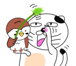 Cat and Sparrow first series sticker #6331846