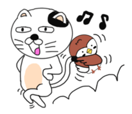 Cat and Sparrow first series sticker #6331847