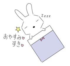 A rabbit is in love 2 sticker #6332009