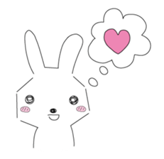 A rabbit is in love 2 sticker #6332015