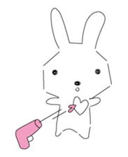 A rabbit is in love 2 sticker #6332020