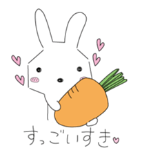 A rabbit is in love 2 sticker #6332025