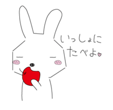 A rabbit is in love 2 sticker #6332045