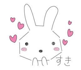 A rabbit is in love sticker #6332250
