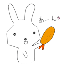 A rabbit is in love sticker #6332264
