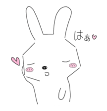 A rabbit is in love sticker #6332268