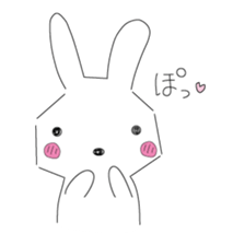 A rabbit is in love sticker #6332272
