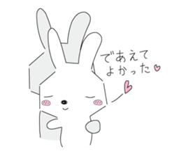 A rabbit is in love sticker #6332287