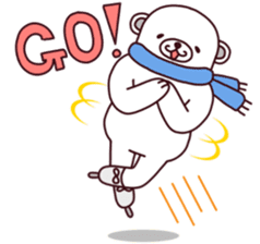 Figure Skating Polar Bear "Rink" sticker #6332396