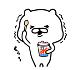 The white and cute bear - MORE - sticker #6334169