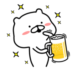 The white and cute bear - MORE - sticker #6334171