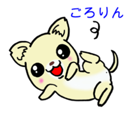 Cream-colored puppy! sticker #6337248