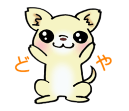 Cream-colored puppy! sticker #6337249