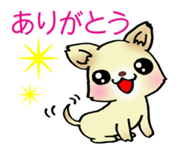 Cream-colored puppy! sticker #6337252