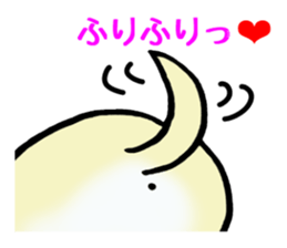 Cream-colored puppy! sticker #6337260