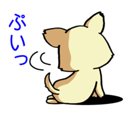 Cream-colored puppy! sticker #6337262