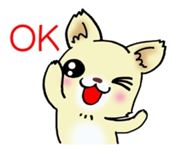 Cream-colored puppy! sticker #6337265