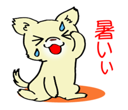 Cream-colored puppy! sticker #6337276