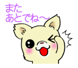 Cream-colored puppy! sticker #6337285