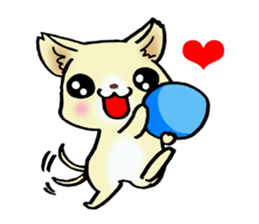 Cream-colored puppy! sticker #6337286