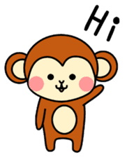 pretty monkey (English ver) sticker #6337568