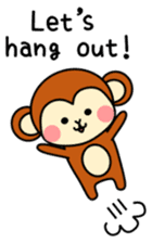 pretty monkey (English ver) sticker #6337569