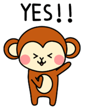 pretty monkey (English ver) sticker #6337570