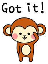 pretty monkey (English ver) sticker #6337571