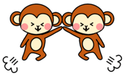 pretty monkey (English ver) sticker #6337572