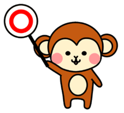 pretty monkey (English ver) sticker #6337576