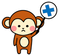 pretty monkey (English ver) sticker #6337577