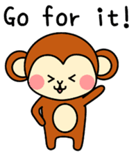 pretty monkey (English ver) sticker #6337580