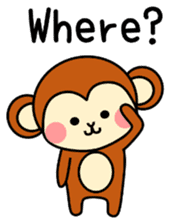 pretty monkey (English ver) sticker #6337583