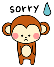 pretty monkey (English ver) sticker #6337588