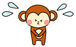 pretty monkey (English ver) sticker #6337590
