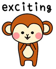 pretty monkey (English ver) sticker #6337591