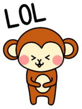pretty monkey (English ver) sticker #6337592