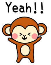 pretty monkey (English ver) sticker #6337594