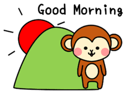 pretty monkey (English ver) sticker #6337597