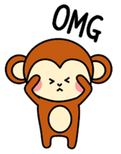 pretty monkey (English ver) sticker #6337598