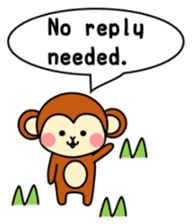 pretty monkey (English ver) sticker #6337599