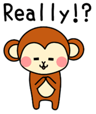 pretty monkey (English ver) sticker #6337601